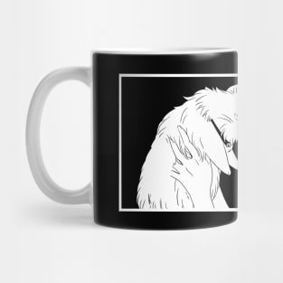 Anime girl and cat Mug